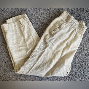 Tan Linen Women’s Pants